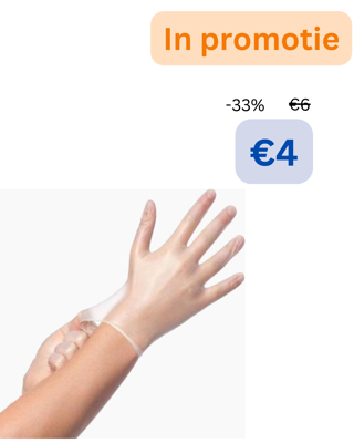 VINYL ONGEPOEDERD XL 100ST