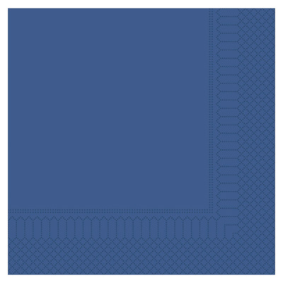 SERVETTEN 40*40 DONKERBLAUW 2L 20*100ST