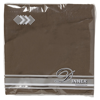 SERVET P2P 40*40 1/4 CHOCOLADE 20*50ST