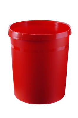 RONDE PAPIERBAK ROOD 18L