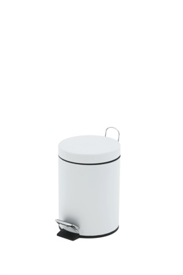 PEDAALEMMER 5L MET BINNENEMMER WIT