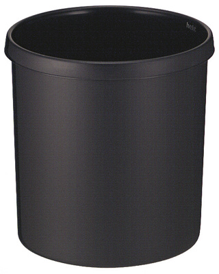 PAPIERBAK ROND ZWART 18L