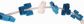 SUBOX BORGPLUG 3,8MM BLAUW 100ST