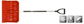 POLET ALU SNEEUWSCHOP 52CM 1,15M