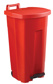 BOOGY MOBIELE PEDAALEMMER 90LT ROOD/ROOD
