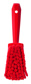 VIKAN BROSSE A MAIN DOUCE ROUGE 27CM