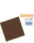 SERVIETTES 25*25 BRUN 2PLIS 9*200P