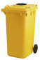 GLASCONTAINER ROZET GEEL 240L