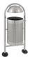 RONDE AFVALBAK RVS MET DAK 27L